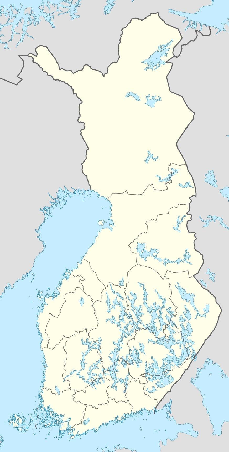 Finlandia mapa kokapena