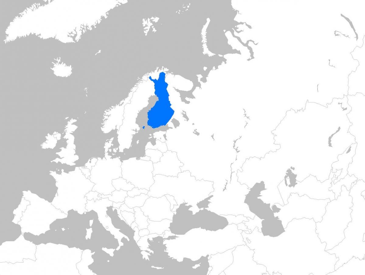 Finlandia europako mapan