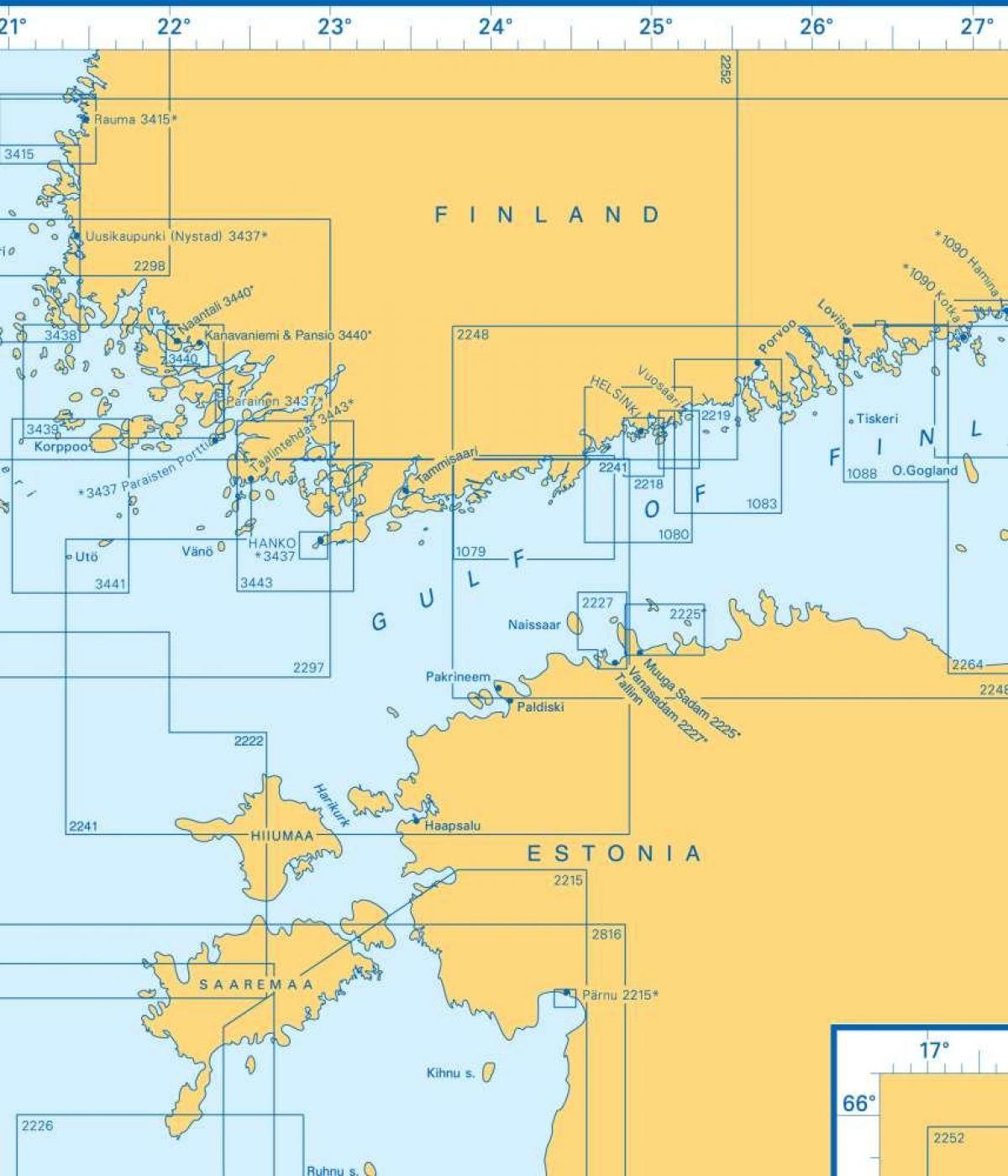 Mapa Finlandiako golkoan