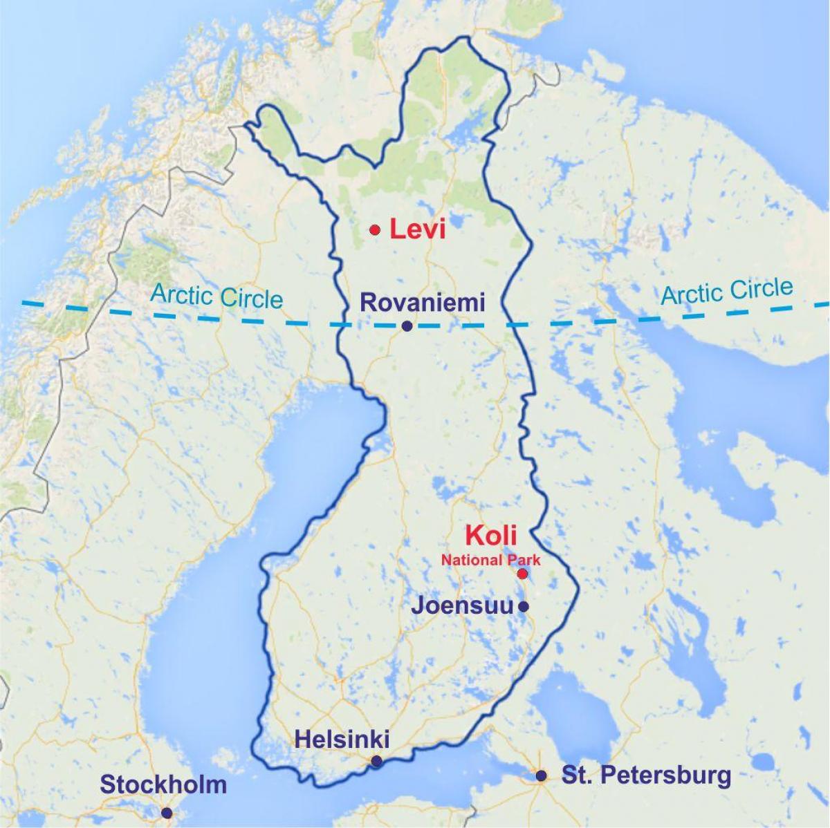 rovaniemi mapa Finlandia