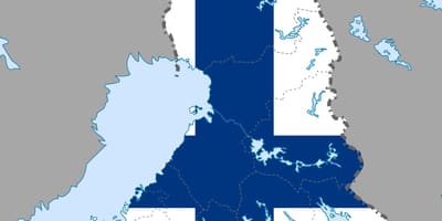 Finlandia mapa bandera