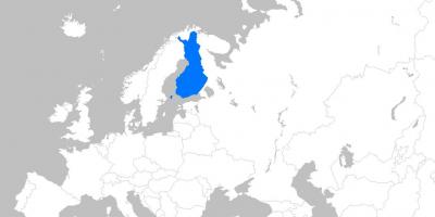 Finlandia europako mapan