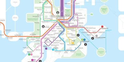 Mapa Finlandia metro