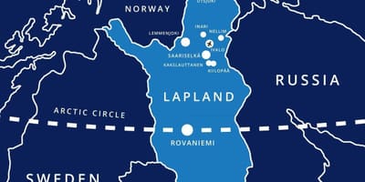 Mapa saariselka Finlandia